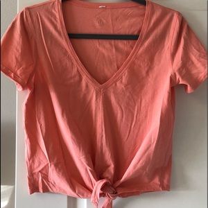 Lululemon tie tshirt